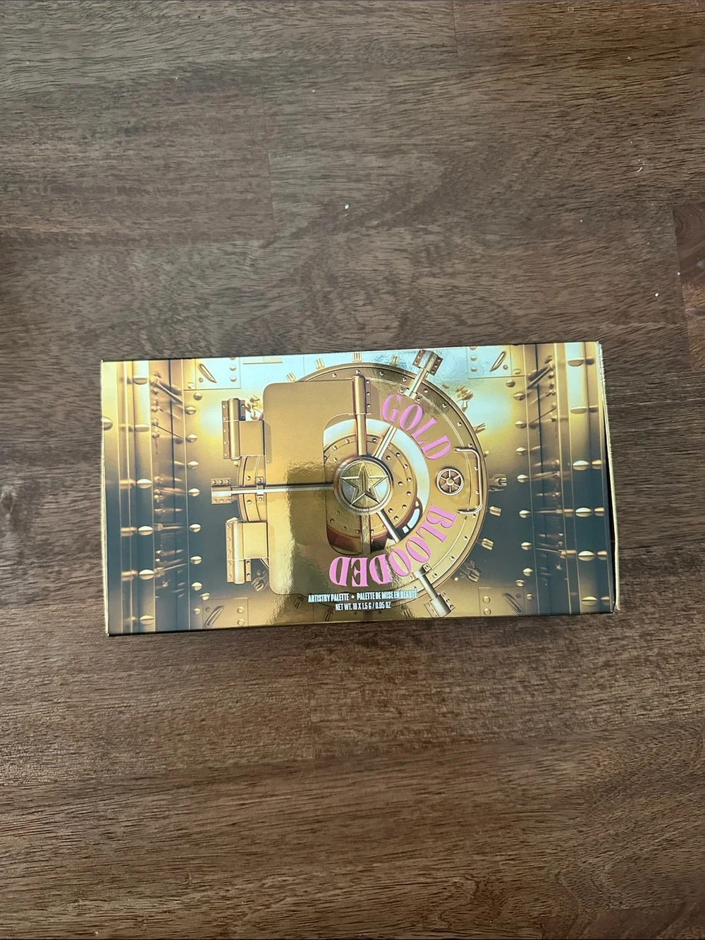 Jeffree Star Gold Vault Palette with Pink, Red, Purple & Gold Shadows